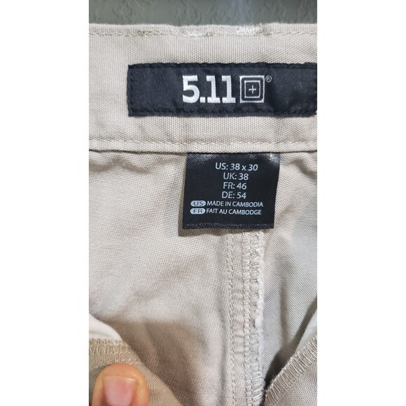 5.11 Tactical Mens 100% Cotton Canvas Pants 64358 SZ 38x30 Regular NWT - Picture 8 of 16